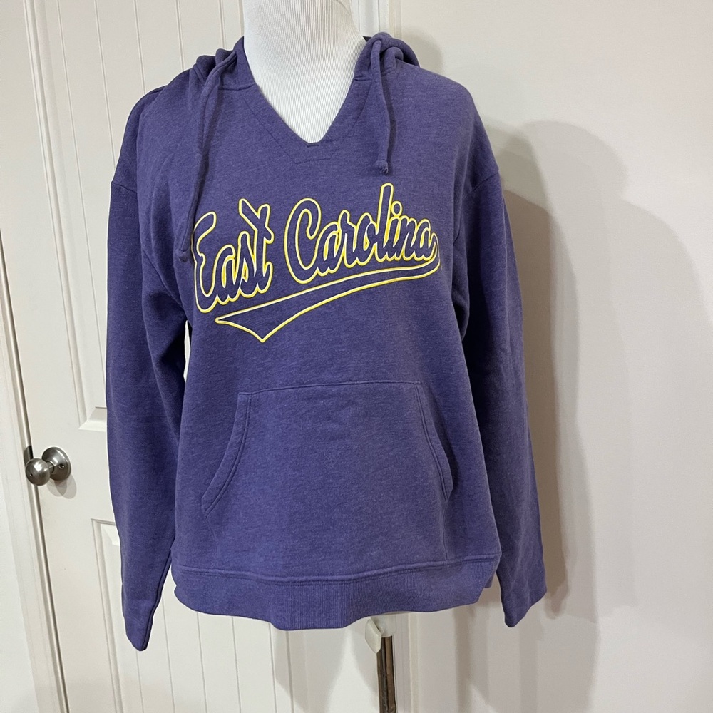 Women's Purple Hoodie east Carolina university